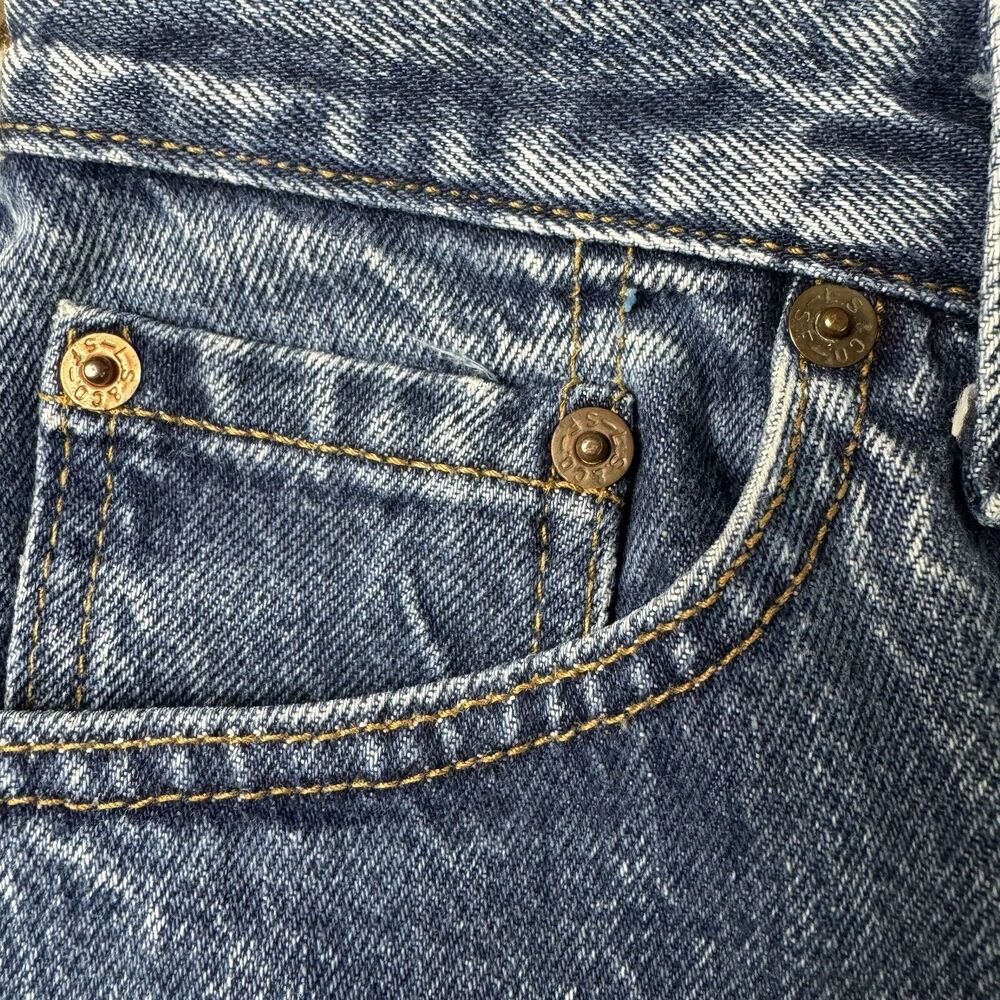 Vintage LEVI'S Women's Acid Wash 16505-1212 High Waisted Jeans 30x27 - Picture 10 of 16